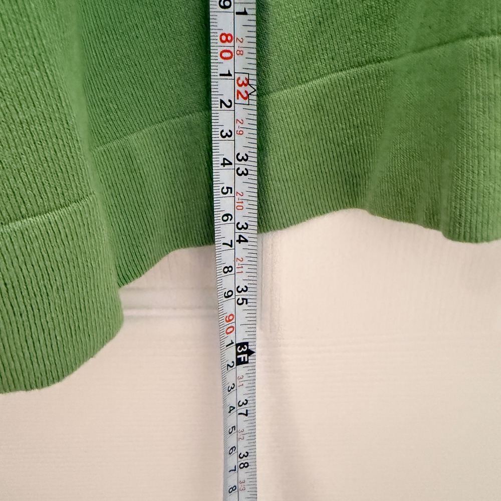 Mango MNG Green Open Front Long Sleeve Lightweight Knit Cardigan Womens Large - Picture 7 of 8